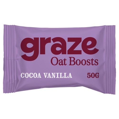 Graze Snack Box Oat Boosts Cocoa & Vanilla Flapjack 50g