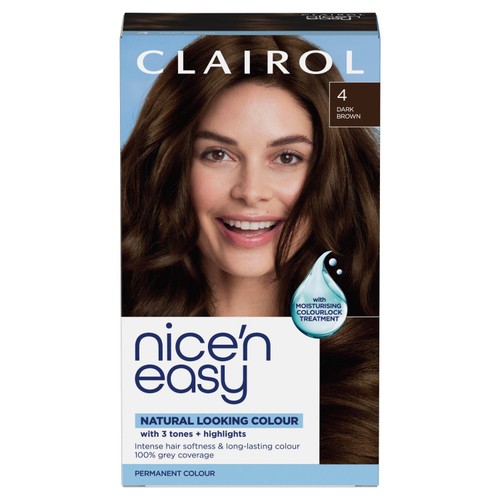 Clairol Nice n Easy Creme Permanent Hair Dye - 4 Dark Brown
