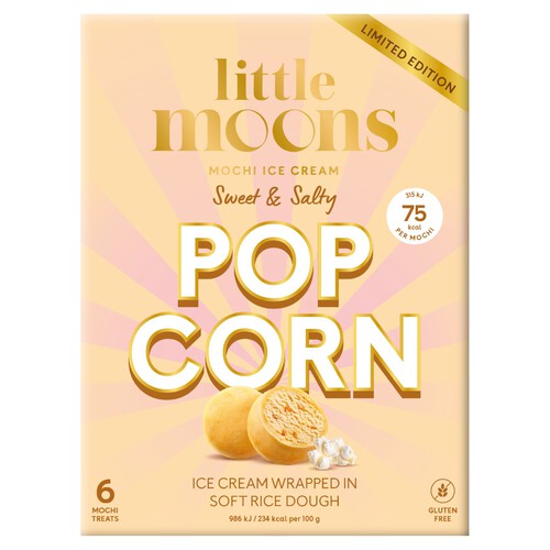 Little Moons Sweet & Salty Popcorn Mochi Ice Cream Limited Edition