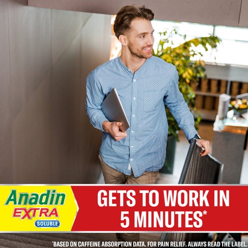 Anadin Extra Soluble Aspirin, Paracetamol, & Caffeine Tablets 12s
