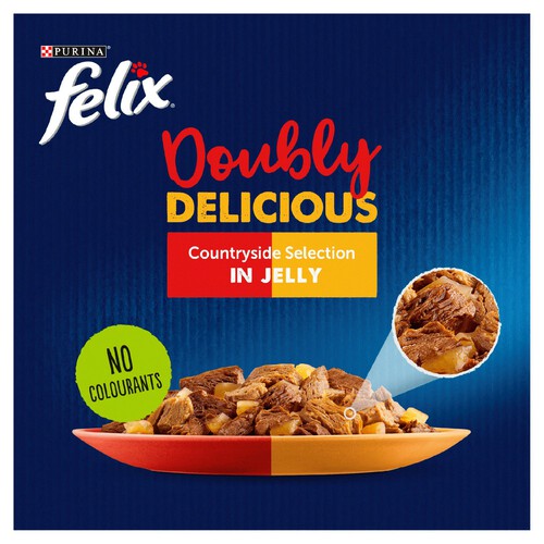 Felix Doubly Delicious Meat Selection in Jelly Wet Cat Food