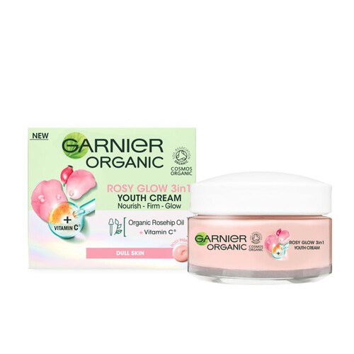 Garnier Organic Rosy Glow 3In1 Youth Cream