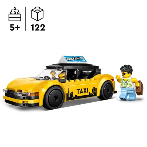 Lego City Great Vehicles Yellow Taxi 60487