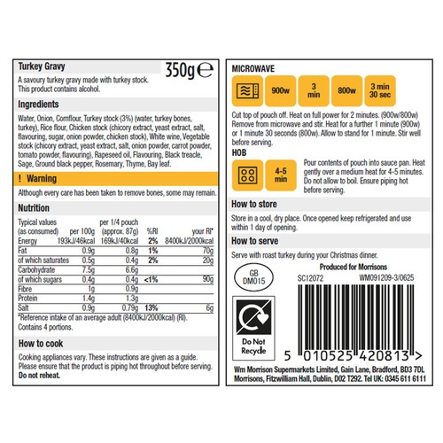 Morrisons The Best Turkey Gravy 350g