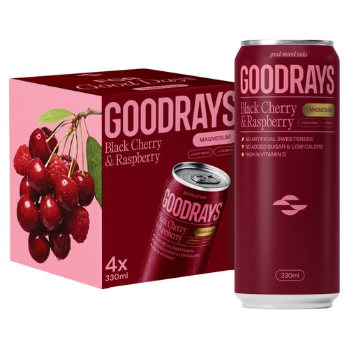 Goodrays Magnesium Berry 4 x 330ml
