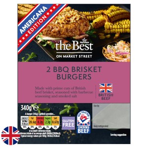 Morrisons The Best British Bbq Beef Brisket Burger 340g