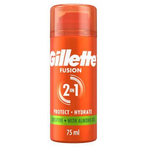Gillette Fusion Sensitive Skin Shaving Gel With Almond Oil
