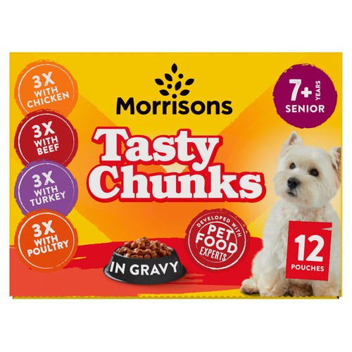 Morrisons senior dog food in gravy