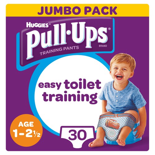 Huggies Pull Ups Day Time Boy 1 - 2.5 Years Potty Training 30 Pants