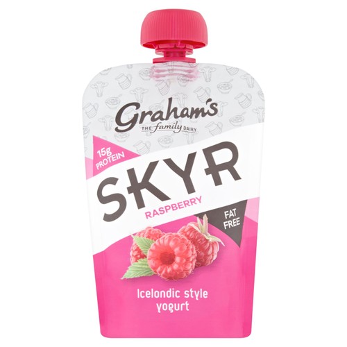 Grahams Skyr Raspberry Icelandic Style Yogurt Pouch