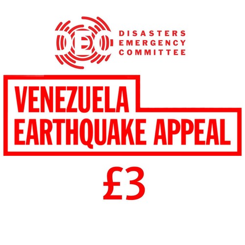 Donate £3 Online To Venezuela Earthquake Appeal