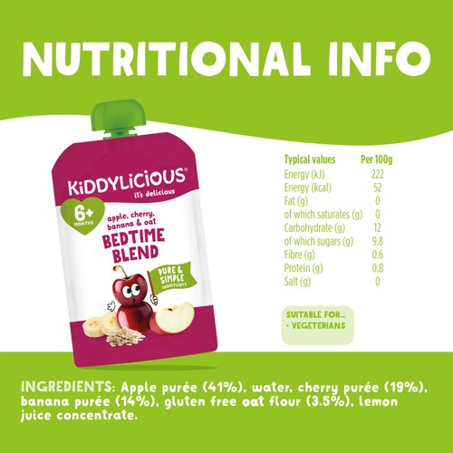 Kiddylicious Cherry Oat  100g