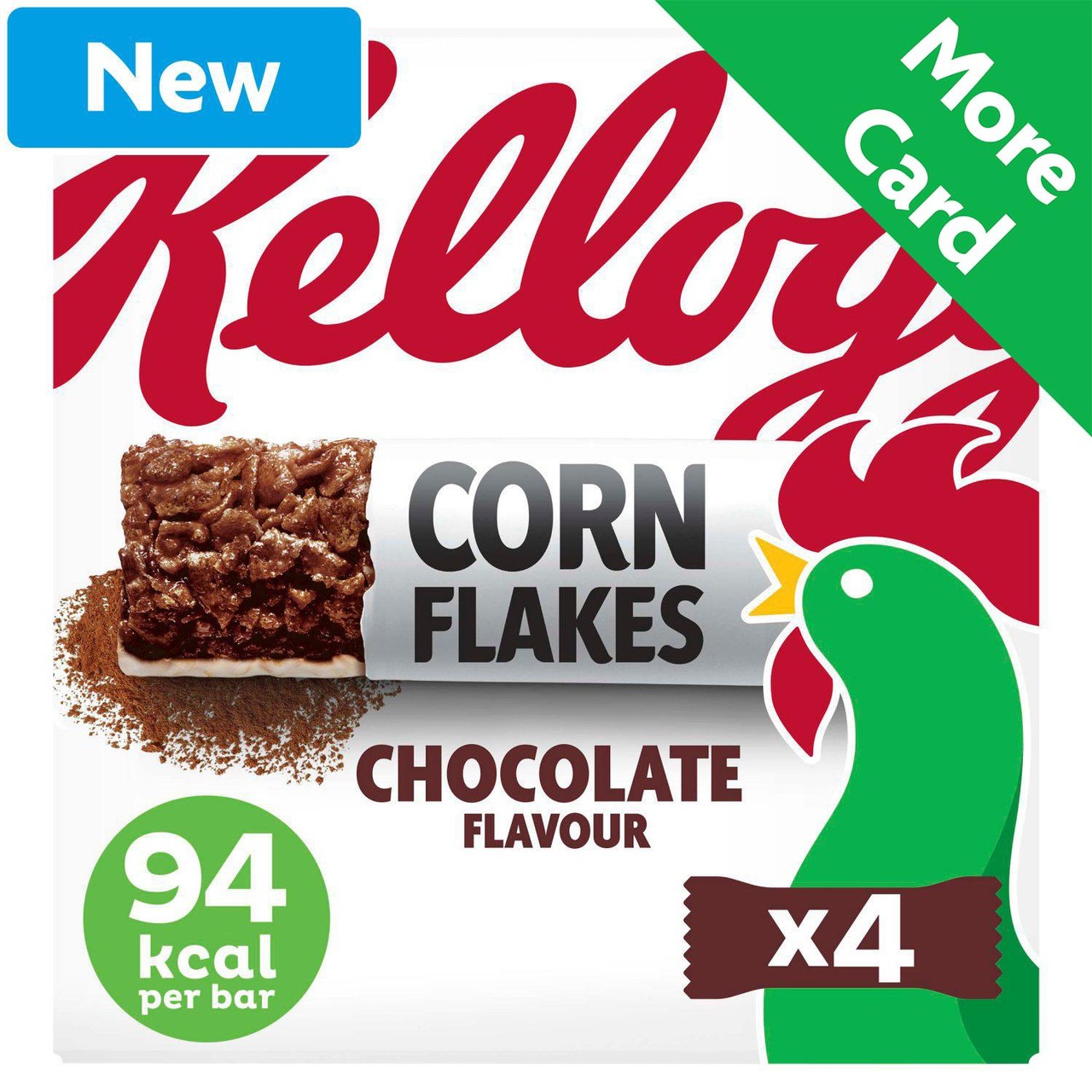 Kellogg's Corn Flakes Chocolate cereal and milk snack bars 4x24g