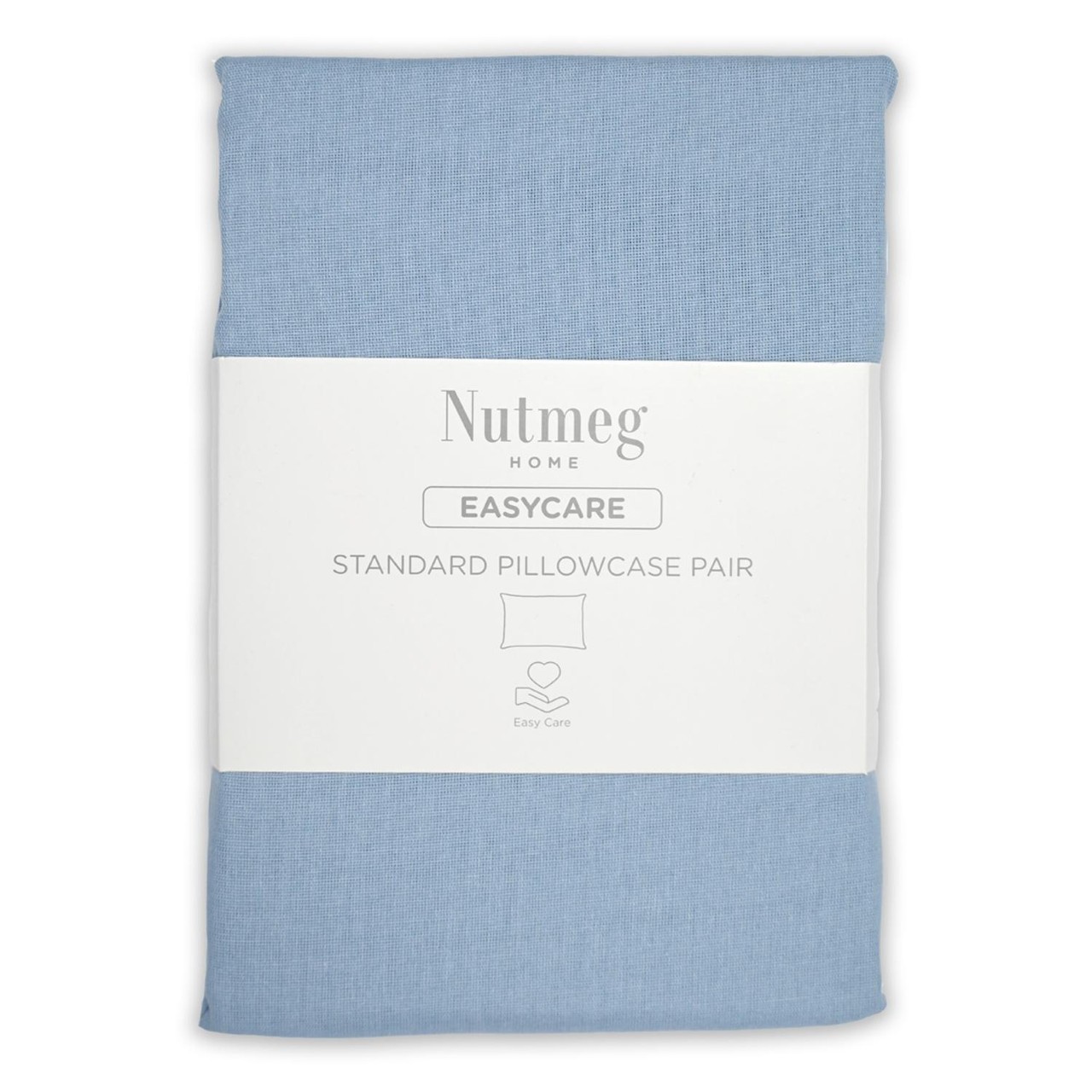 Nutmeg Home Easycare Denim Blue Standard Pillowcases