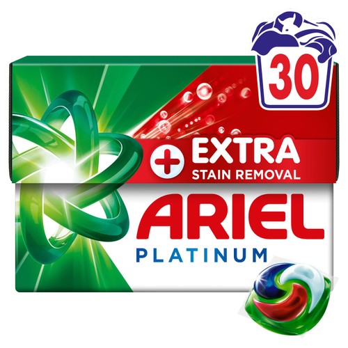 Ariel Extra Stain Removal Platinum Laundry Pods 30 Washes