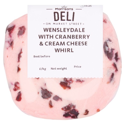 Morrisons wensleydale with cranberry cream cheese