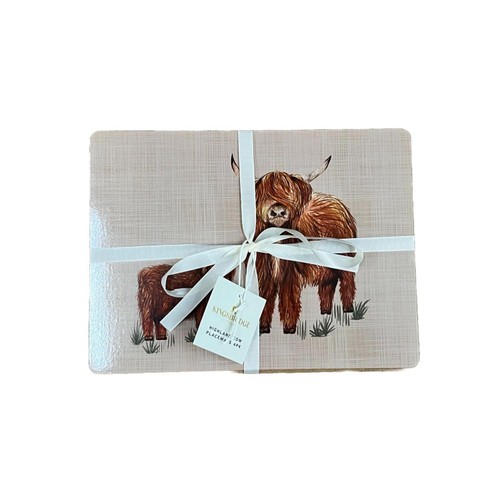 Highland Cow 4Pk Placemats