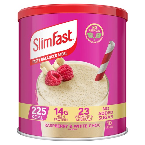 Slimfast Raspberry & White Chocolate Powder 