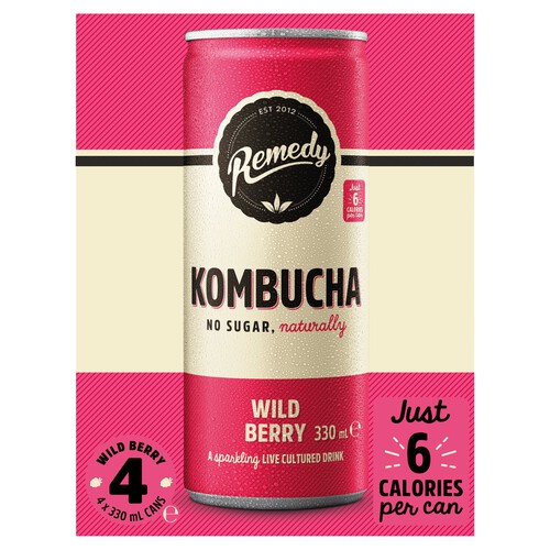 Remedy Kombucha Wild Berry 