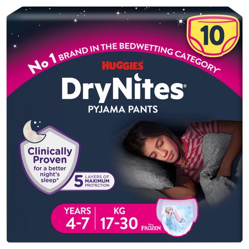Huggies Drynites Pyjama Pants Disney Fairies 4-7Yr 