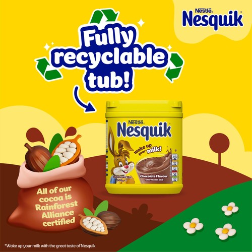 Nesquik Chocolate Flavoured Milkshake Powder 500g Tub
