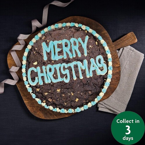 Morrisons The Best Triple Chocolate Giant Cookie Merry Christmas