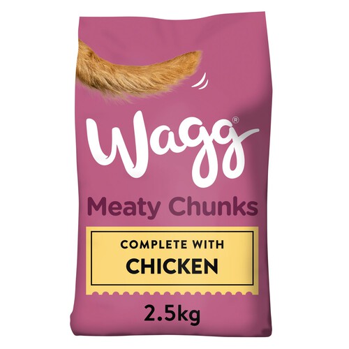 Wagg Moist Meaty Chunks Chicken Dry Adult Dog Food Morrisons Online Groceries Offers