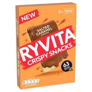 Ryvita Crispy Snacks Salted Caramel Chocolate Snack Packs