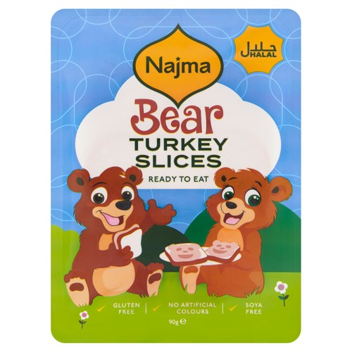Najma Bear Halal Delicious Turkey Slices 