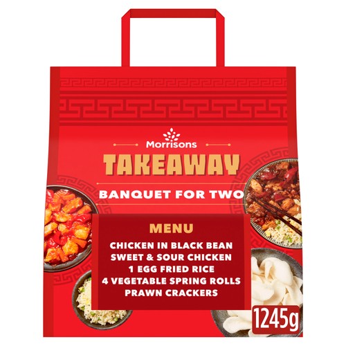 Morrisons takeaway banquet for two black bean sweet sour chicken