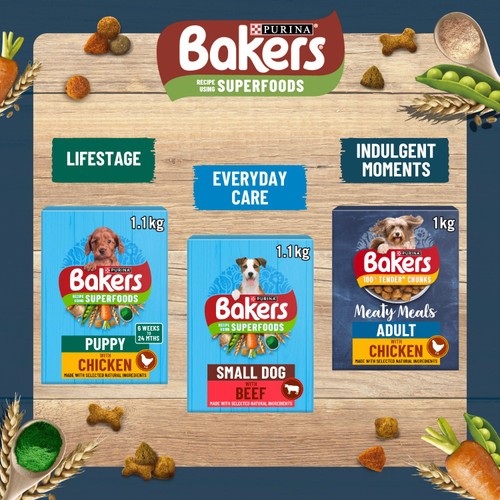 Bakers Senior Dry Dog Food Chicken & Veg