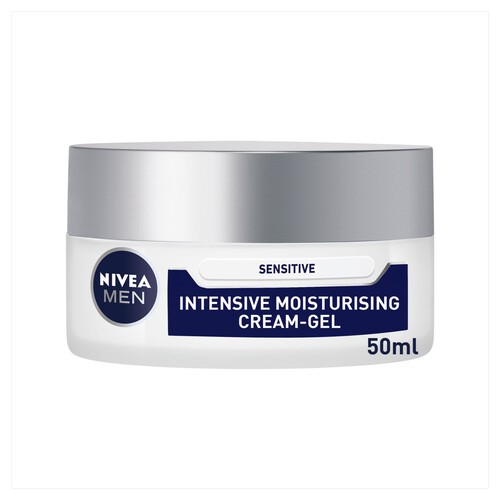 NIVEA MEN Sensitive Intensive Face Moisturiser Cream Gel 