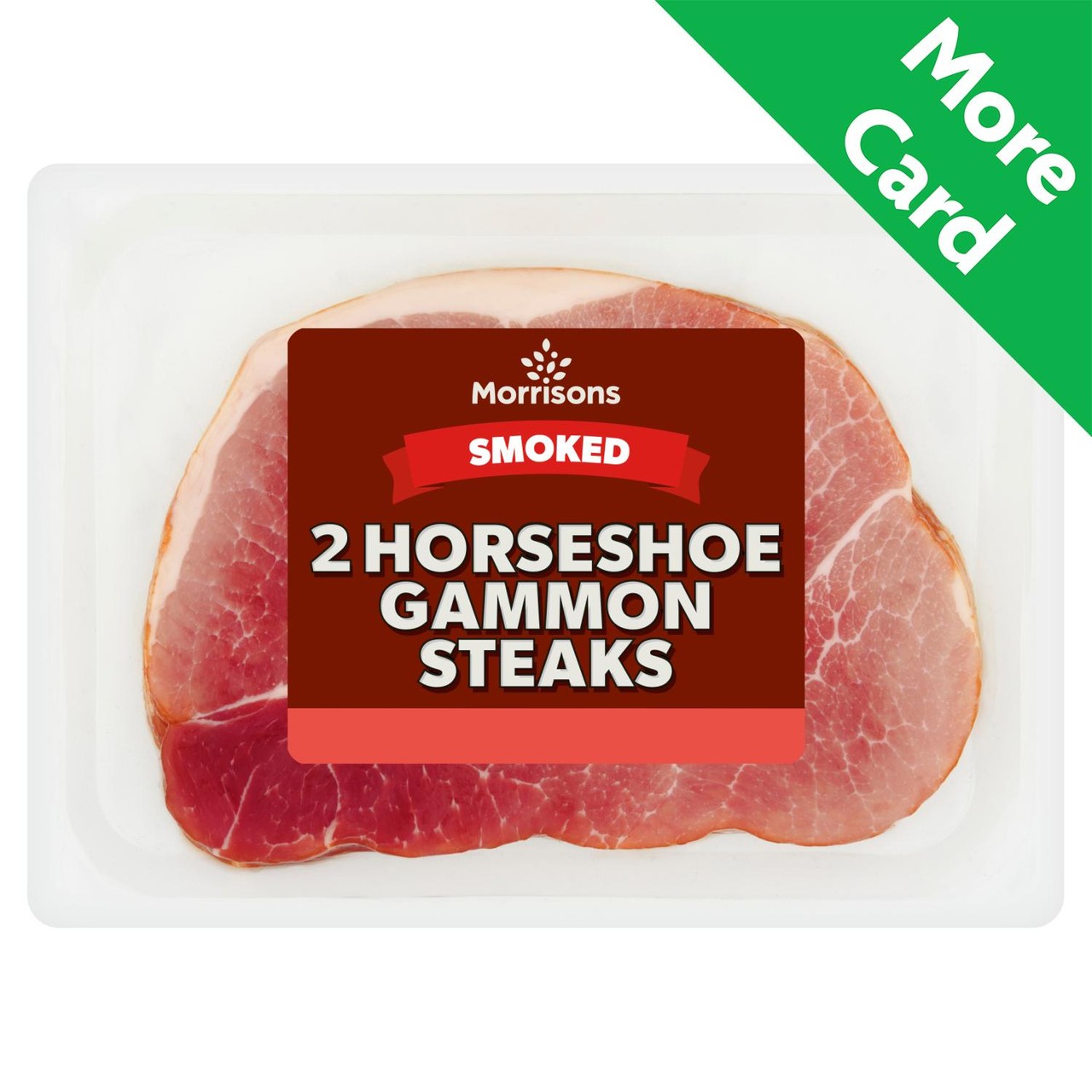 Morrisons 2 Smoked Horseshoe Gammon Steaks