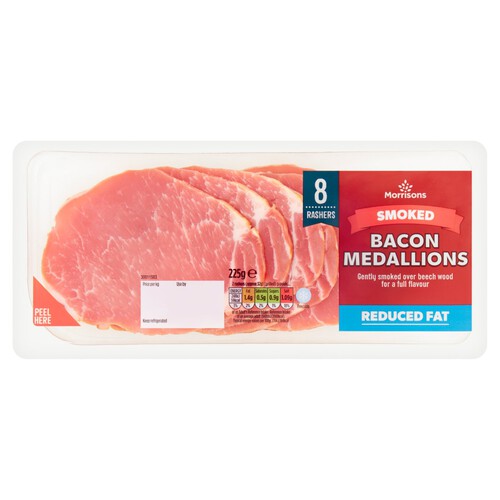 Morrisons 8 Lean Smoked Bacon Medallions