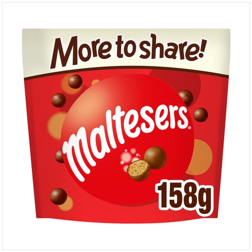 Maltesers Milk Chocolate & Honeycomb Sharing Pouch Bag   158g