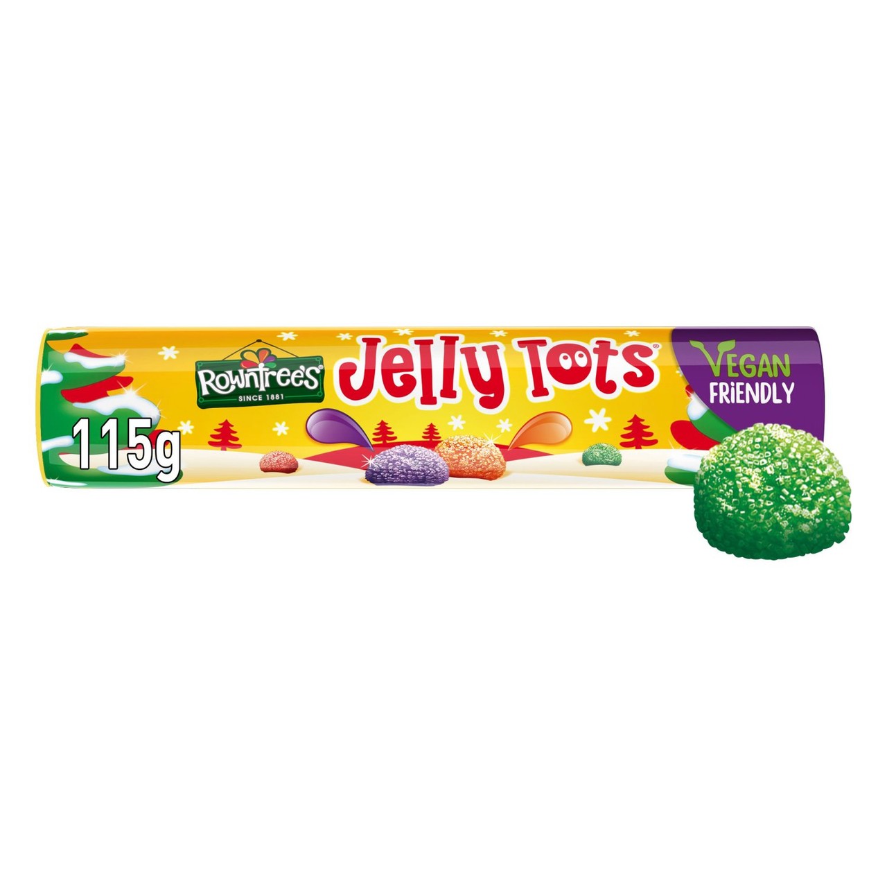 Rowntree's Jelly Tots Sweets Giant Tube 115g