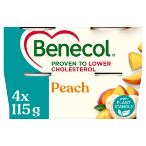 Benecol Peach Yogurt 4x115g