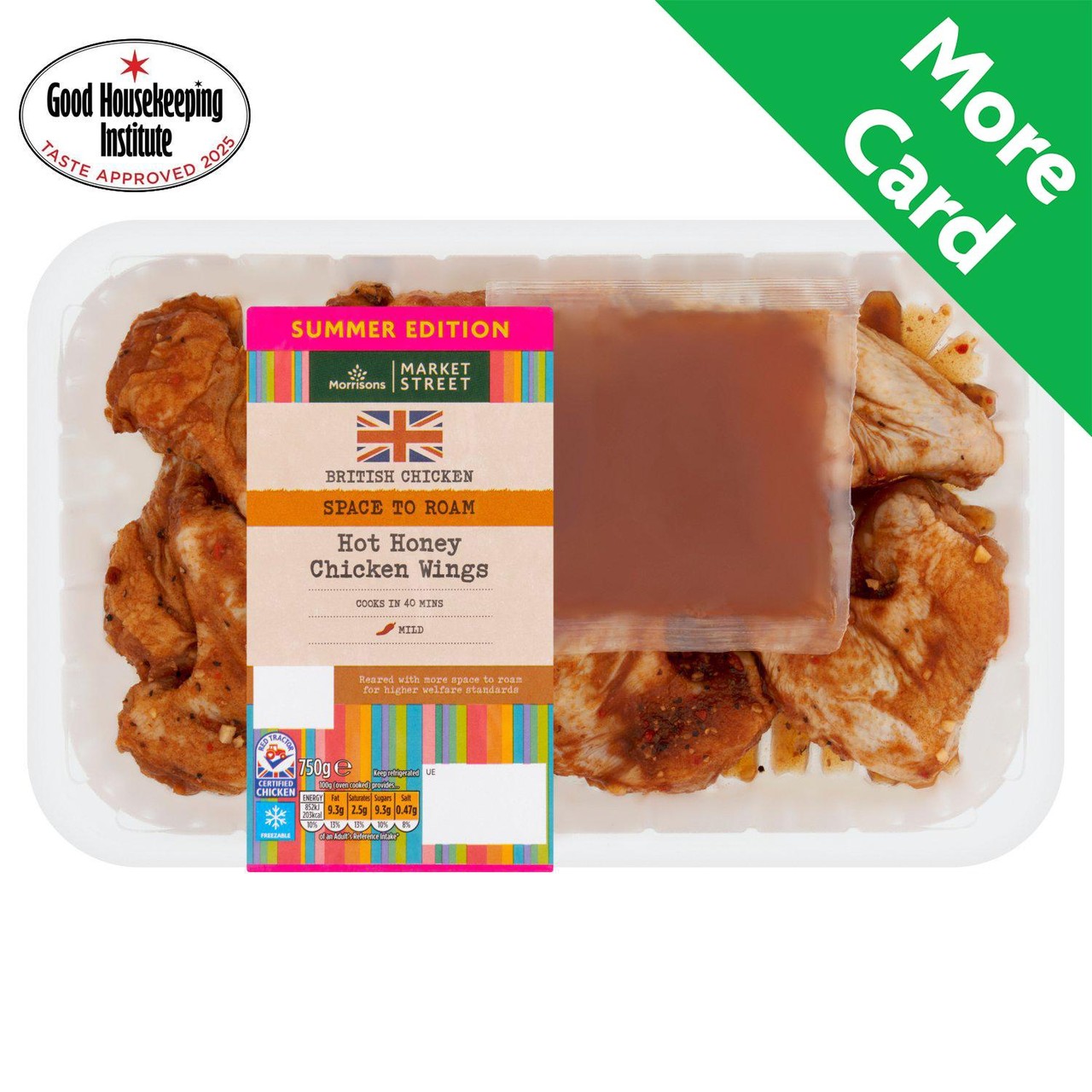 Morrisons Hot Honey Chicken Wings 750g