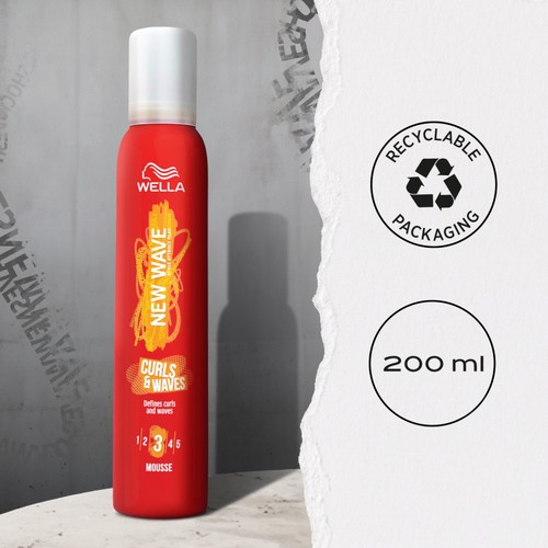 Wella Shockwaves Curls & Waves Mousse 200ml