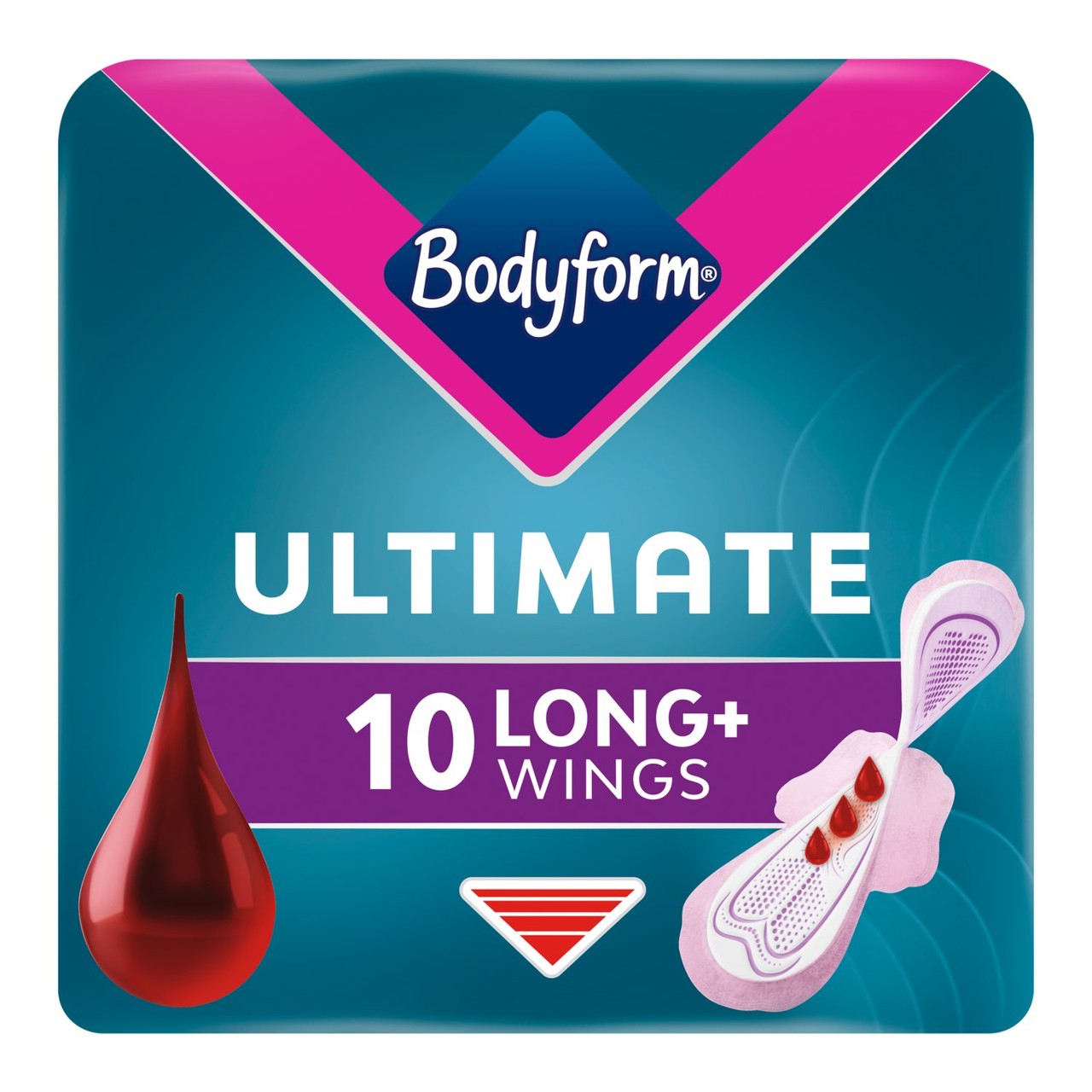 Bodyform Ultimate Ultra Long Sanitary Towels Wings 10 Pack