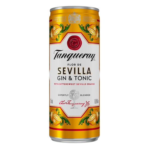 Tanqueray Flor de Sevilla Gin and Tonic 6.5% vol Premix Can