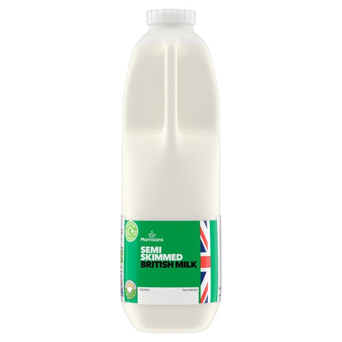 Morrisons British Semi Skimmed Milk  2 Pints