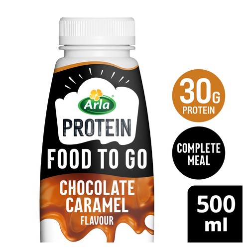 Arla Protein Food To Go Chocolate Caramel Meal Replacement Shake 500ml
