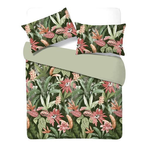 Home Style Cotton Tropical Duvet Set Double