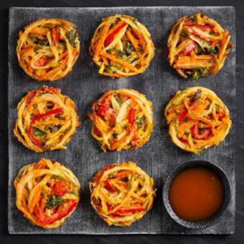 Morrisons The Best 8 Vegetable Tempura Nests With Sweet Chilli Dip