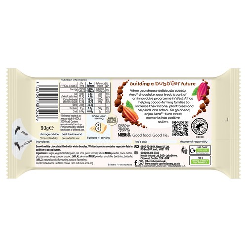 Aero Milkybar Block 90g