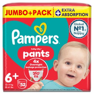 Pampers Pants Nappies Pull-On Size 6 Giant