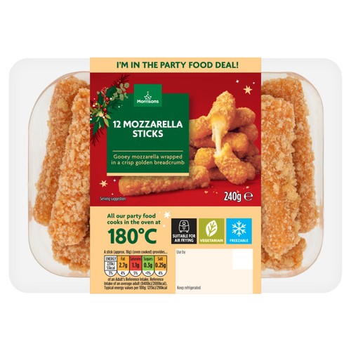 Morrisons Summer Eating Mozzarella Sticks 240g