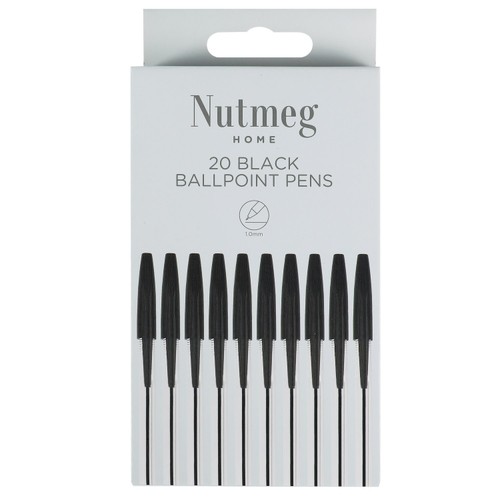 Nutmeg black ballpoint pens