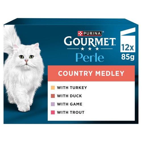 Gourmet Perle Country Medley in Jelly Wet Cat Food
